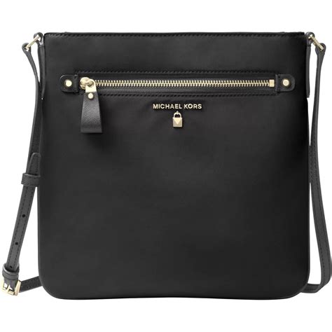 does michael kors use nylon zippers in their purses|Michael Kors nylon crossbody bag.